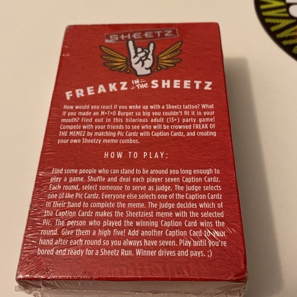 Sheetz Freaks Set Card Game Magnet Sticker - Picture 2 of 2